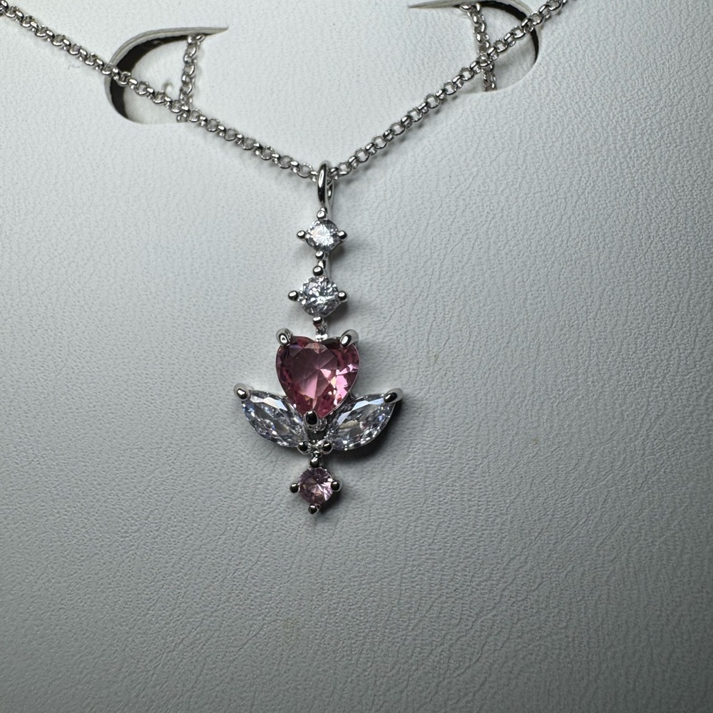 Bomb Party Kids Rhodium Plated Necklace - Picture 7 of 7